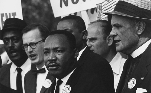 The Rev. Martin Luther King Jr. at the March on Washington