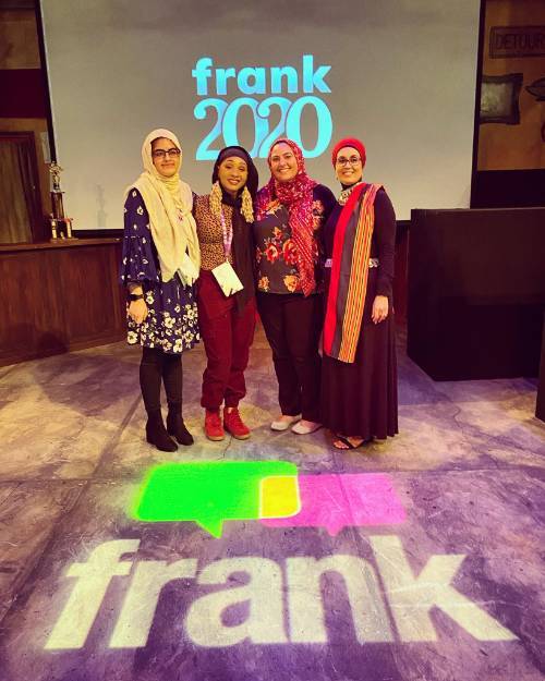 Iftikhar spoke about the importance of empathy and story-driven communications efforts at the Frank Gathering, February 2020.