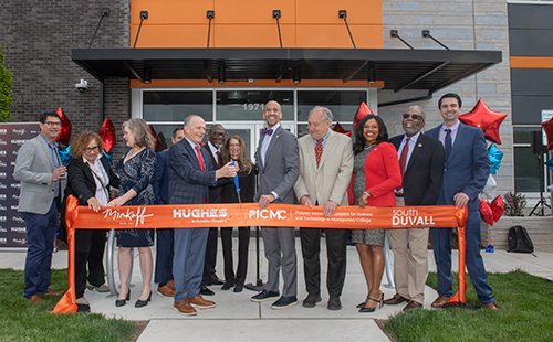 Hughes Ribbon Cutting group photo