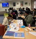 Students at a table 